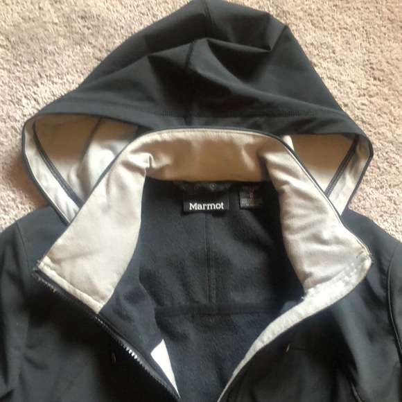 Black medium marmot raincoat - Picture 3 of 4